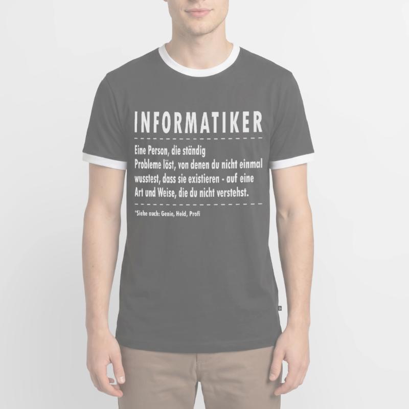 Informatik Programmieren Computer Nerds Männer Kontrast-T-Shirt