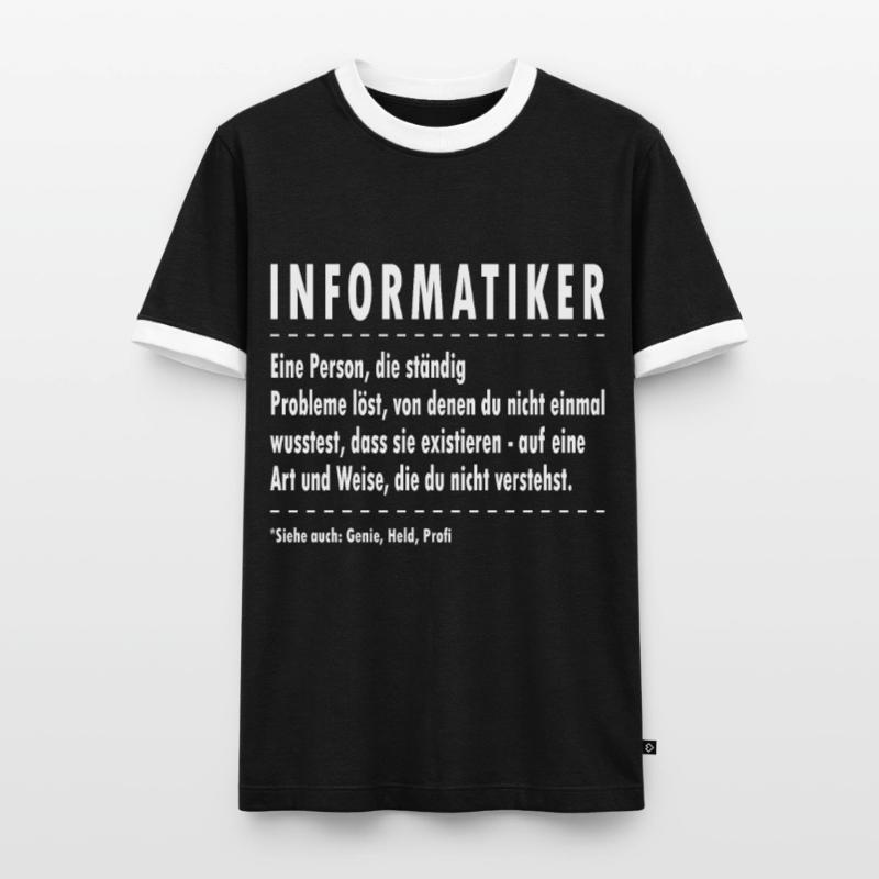 Informatik Programmieren Computer Nerds Männer Kontrast-T-Shirt