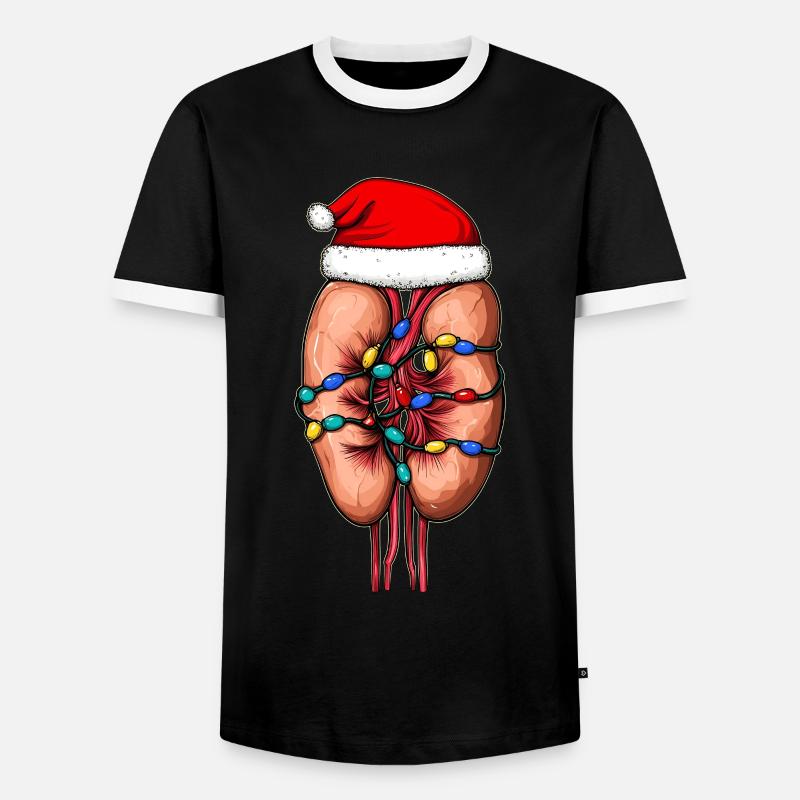 Dialyse-Techniker Dialyse-Techniker Lunge - Männer Kontrast-T-Shirt - Schwarz/Weiß