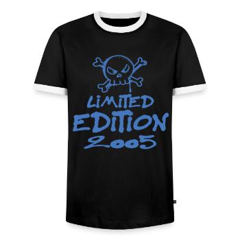Limited Edition 2005 Geburtstag 2005 Geboren - Männer Kontrast-T-Shirt - Schwarz/Weiß - Vorne - AI Model Female 172 light (172cm) & AI Model Male 178 light (178cm)