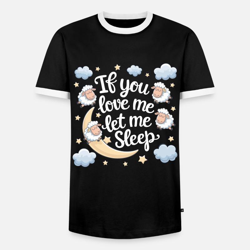 Witziger Schlaf Spruch - Männer Kontrast-T-Shirt - Schwarz/Weiß