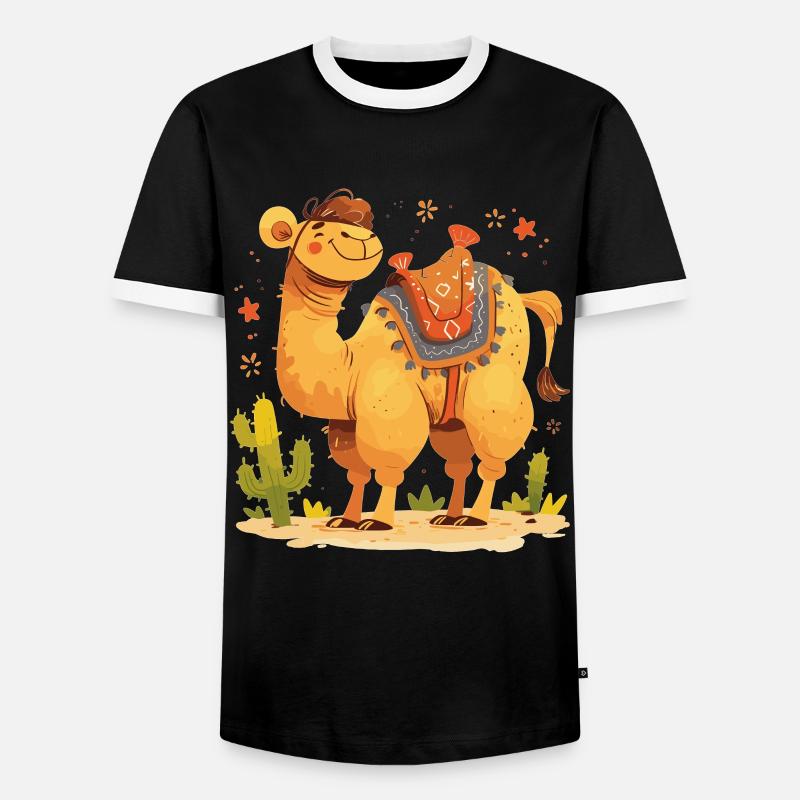 Camel Kamele Kamel - Männer Kontrast-T-Shirt - Schwarz/Weiß
