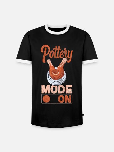 Pottery Ceramics Artist Pottery - Männer Kontrast-T-Shirt - Schwarz/Weiß