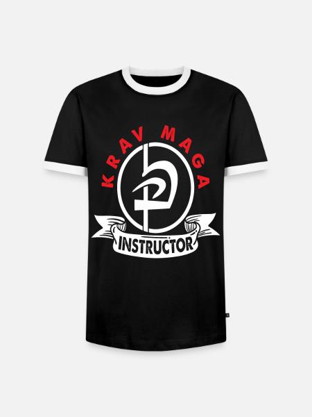 Krav Maga Trainer - Männer Kontrast-T-Shirt - Schwarz/Weiß