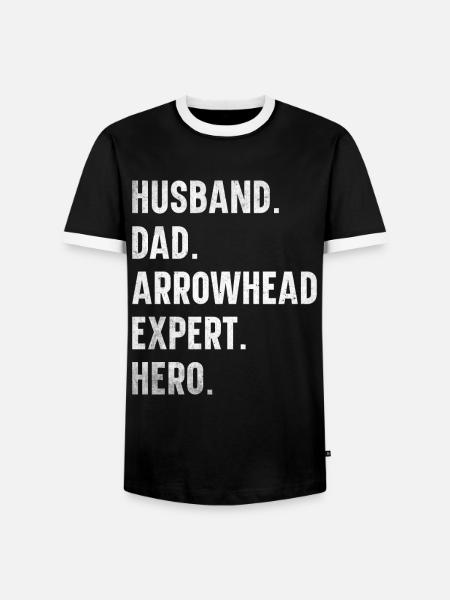 Pfeilspitzen Sammler Pfeilspitzen Sammlung - Männer Kontrast-T-Shirt - Schwarz/Weiß