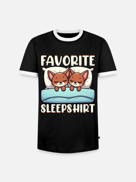 Offizieller Schlafhaus Abessinianer Katzen - Männer Kontrast-T-Shirt - Schwarz/Weiß
