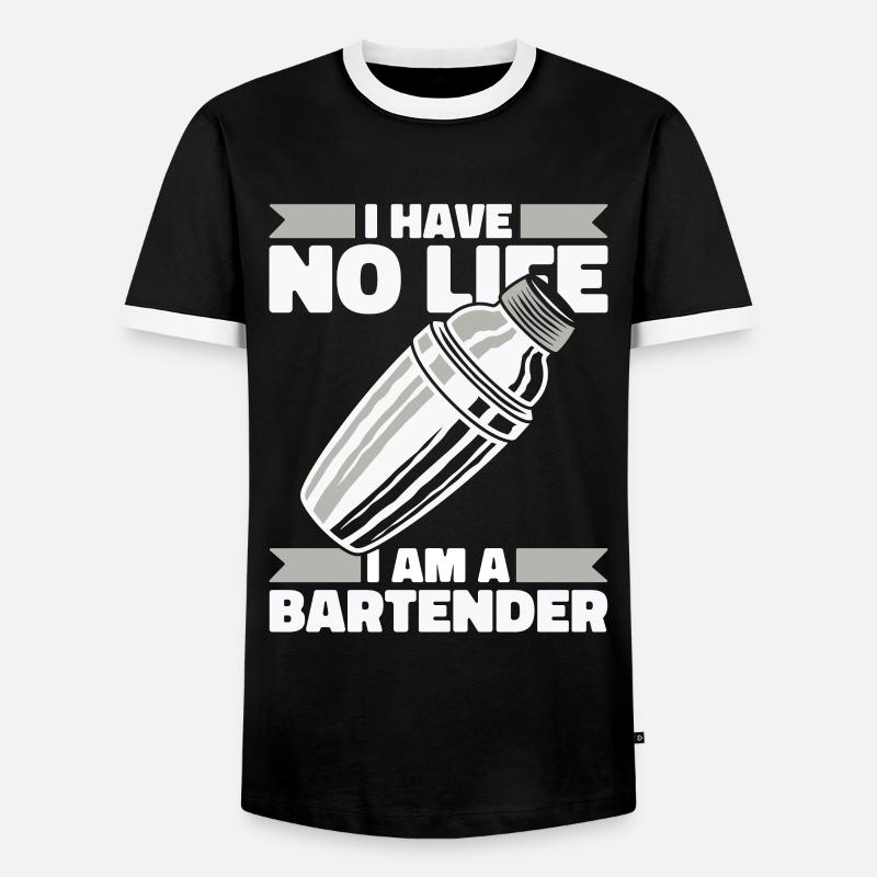 Barkeeper Bartender - Men's Ringer Shirt - black/white