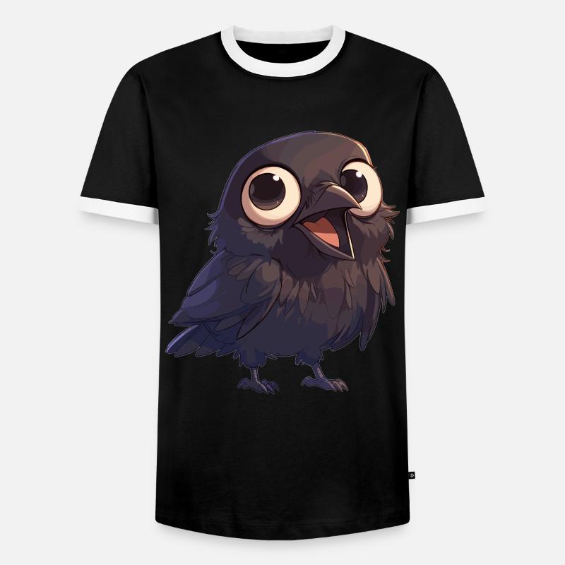 Crows Crow - Men's Ringer Shirt - black/white