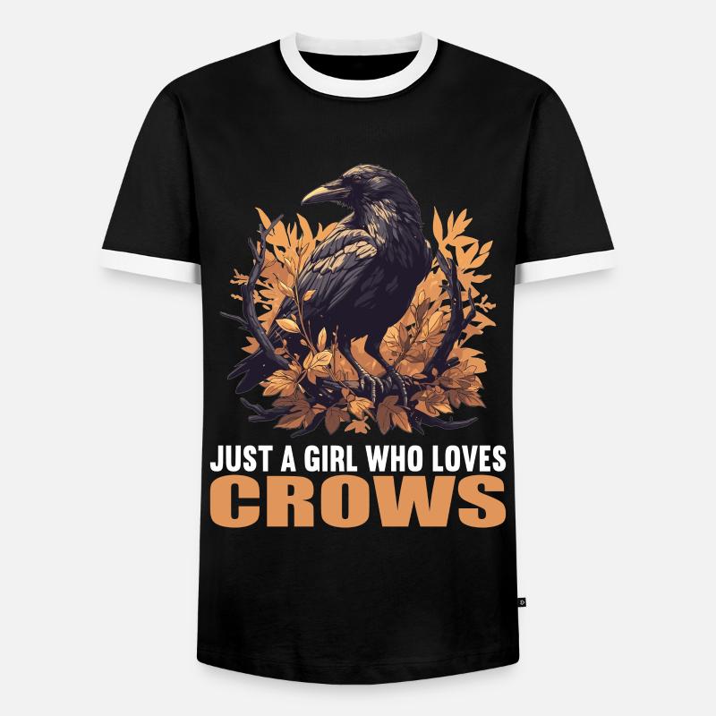 Crows Crow - Men's Ringer Shirt - black/white