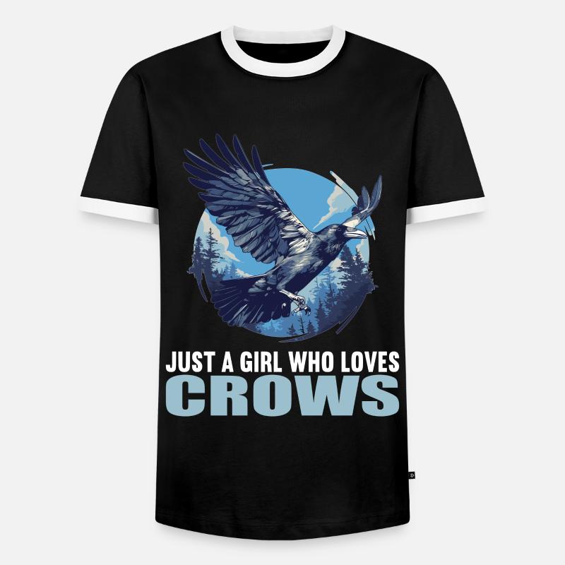 Crows Crow - Men's Ringer Shirt - black/white