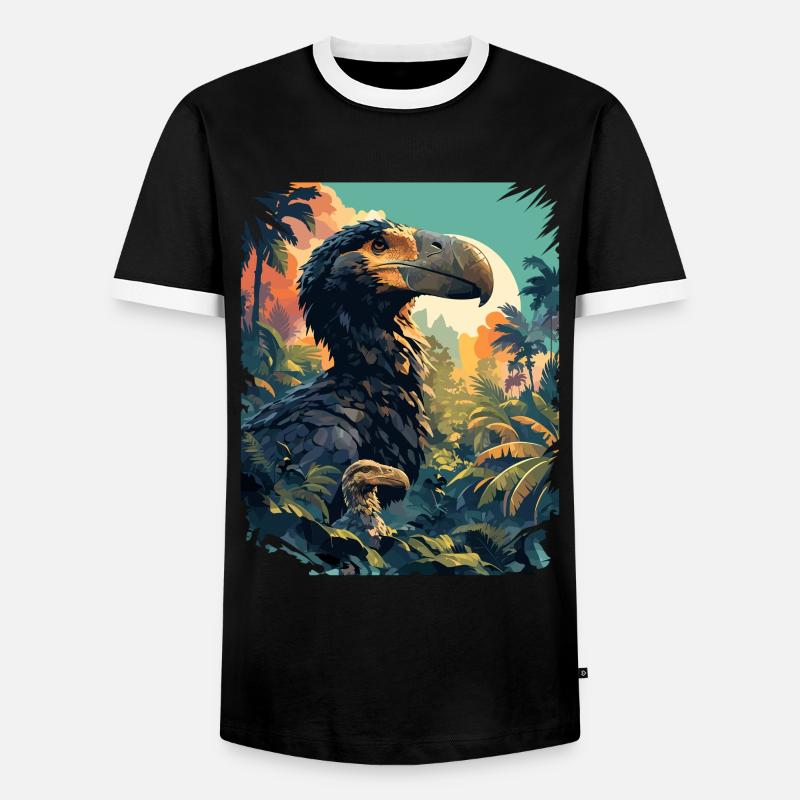 Dodos Dodo - Männer Kontrast-T-Shirt - Schwarz/Weiß
