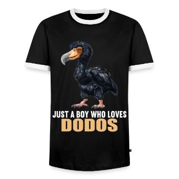 Dodos Dodo - T-shirt contrasté Homme - noir/blanc - Devant - AI Model Female 172 light (172cm) & AI Model Male 178 light (178cm)