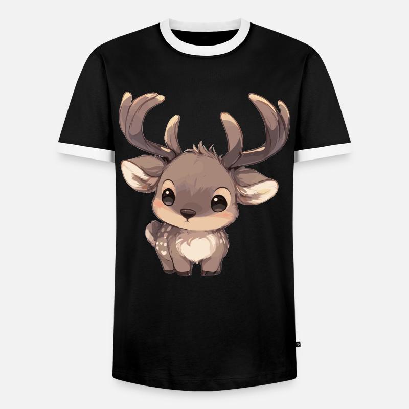 Moose Moose - Men's Ringer Shirt - black/white