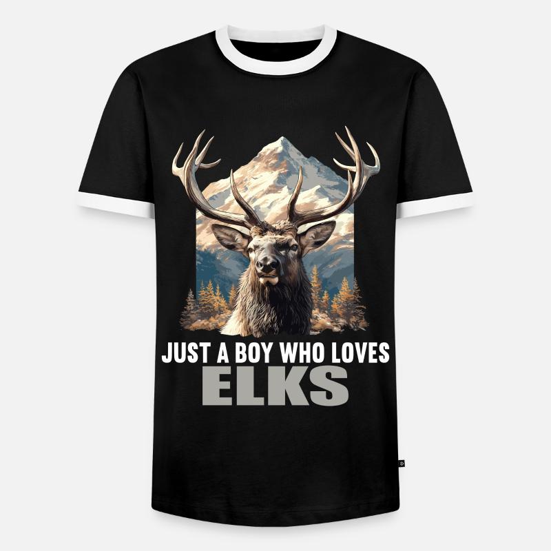 Moose Moose - Men's Ringer Shirt - black/white