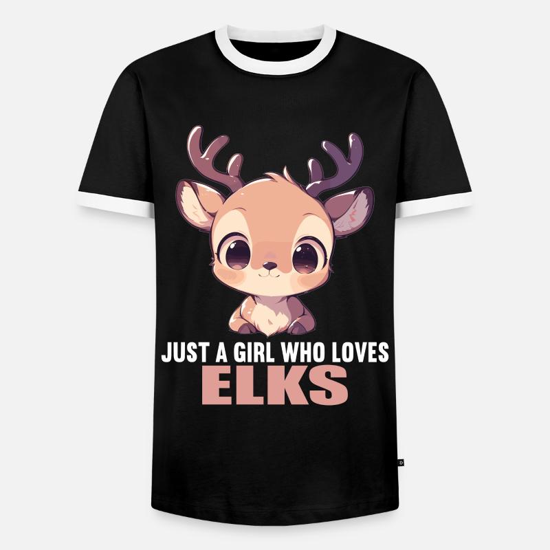 Moose Moose - Men's Ringer Shirt - black/white