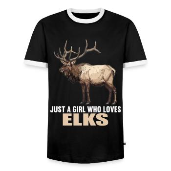 Orignal Orignal - T-shirt contrasté Homme - noir/blanc - Devant - AI Model Female 172 light (172cm) & AI Model Male 178 light (178cm)