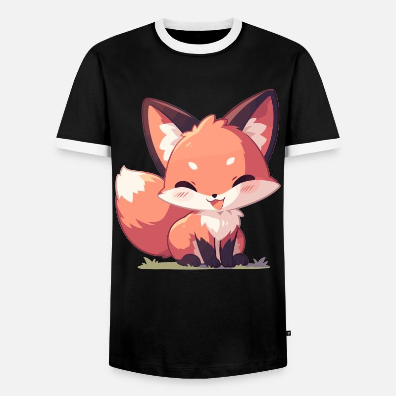 Foxes Fox - Men's Ringer Shirt - black/white