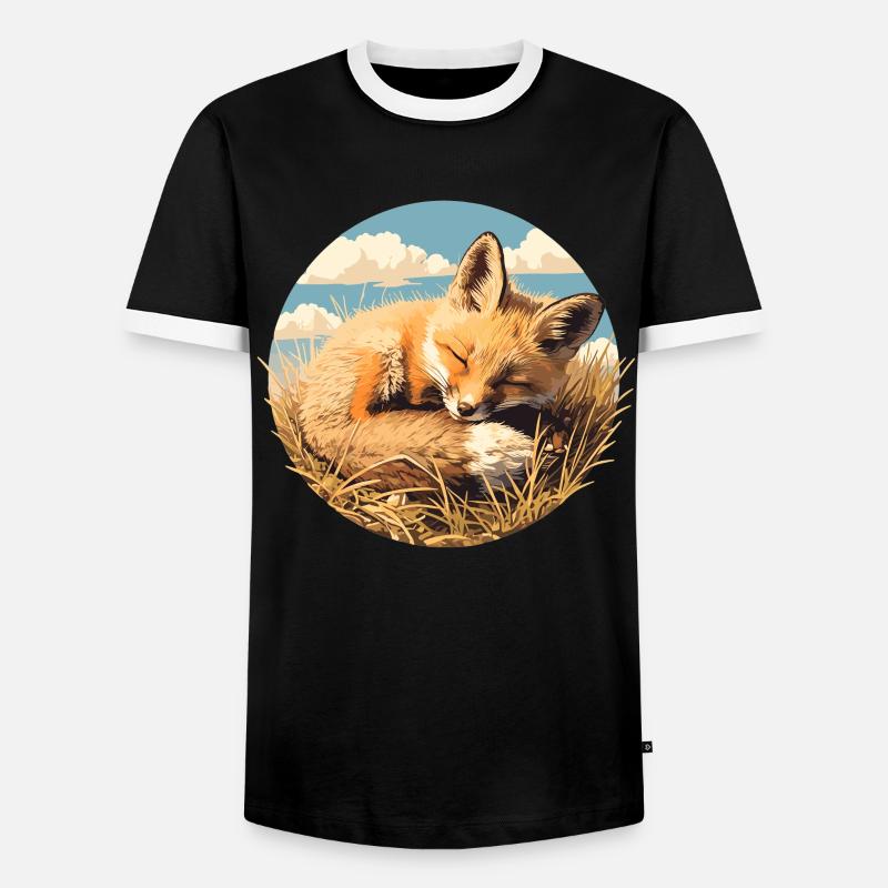 Foxes Fox - Men's Ringer Shirt - black/white