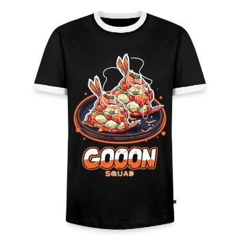 Chinese Food Crab Rangoon Meme Lustig - Männer Kontrast-T-Shirt - Schwarz/Weiß - Vorne - AI Model Female 172 light (172cm) & AI Model Male 178 light (178cm)