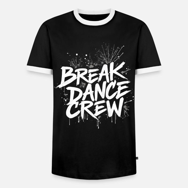 Breakdance Crew Breakdance Breakdancing Breakdance - Männer Kontrast-T-Shirt - Schwarz/Weiß