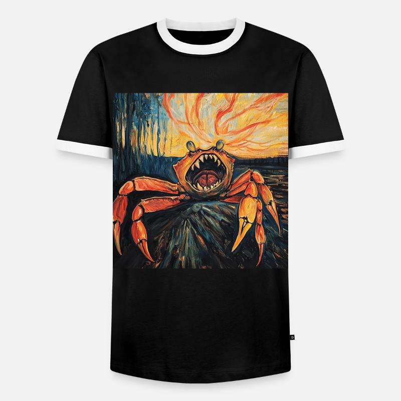 Krabbe - Männer Kontrast-T-Shirt - Schwarz/Weiß