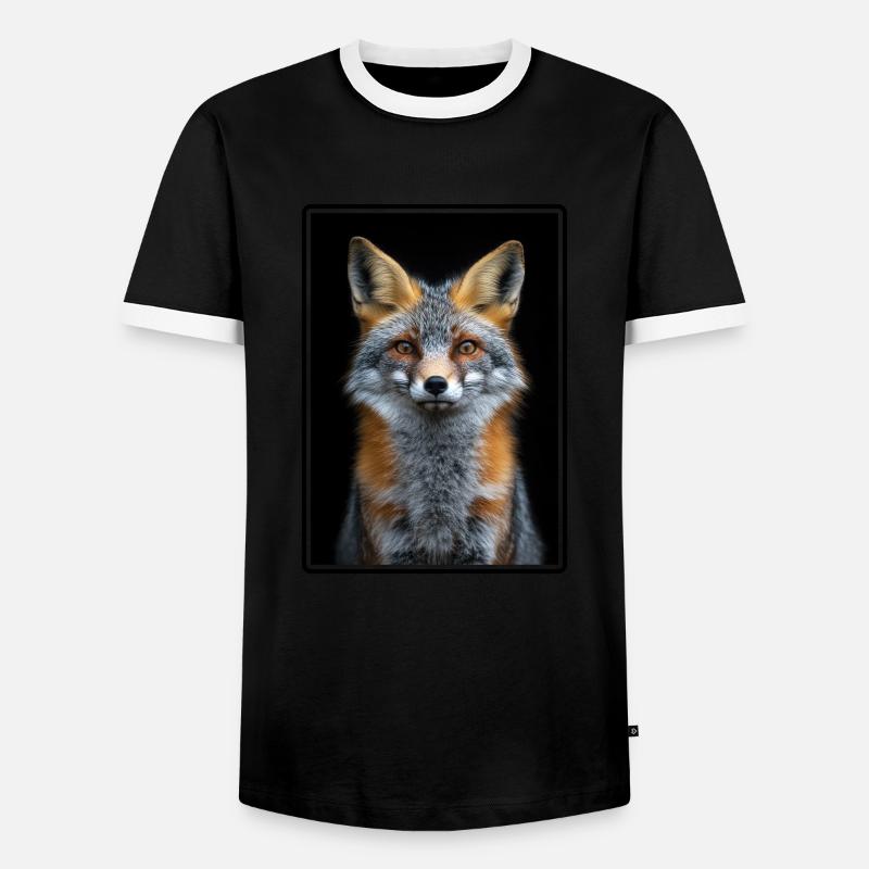 Graufüchse Graufuchs - Männer Kontrast-T-Shirt - Schwarz/Weiß
