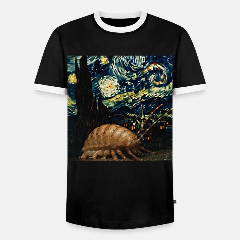 Assel - Männer Kontrast-T-Shirt - Schwarz/Weiß