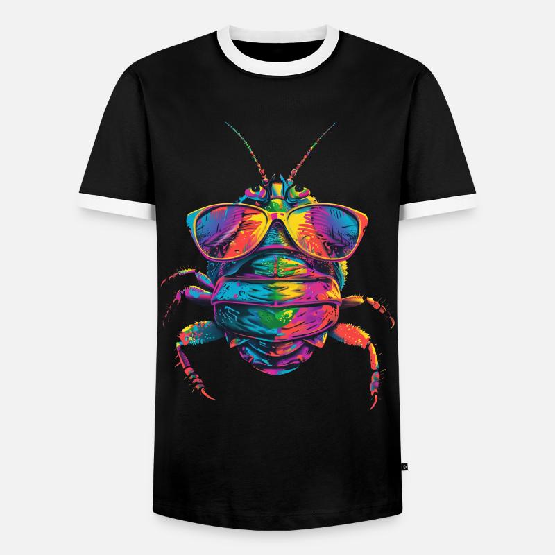 Assel - Männer Kontrast-T-Shirt - Schwarz/Weiß