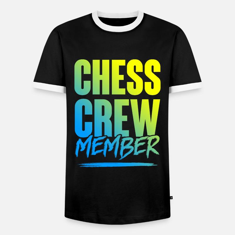 Chess Crew - Men's Ringer Shirt - black/white