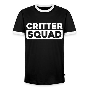 Architect Architecture Squad - Men's Ringer Shirt - black/white - Front - AI Model Female 172 light (172cm) & AI Model Male 178 light (178cm)