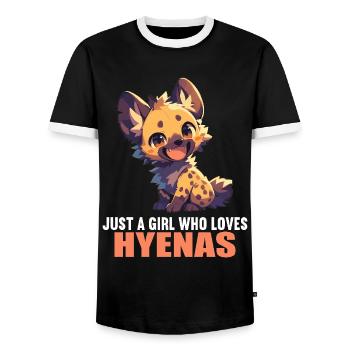 Hyène Hyène - T-shirt contrasté Homme - noir/blanc - Devant - AI Model Female 172 light (172cm) & AI Model Male 178 light (178cm)