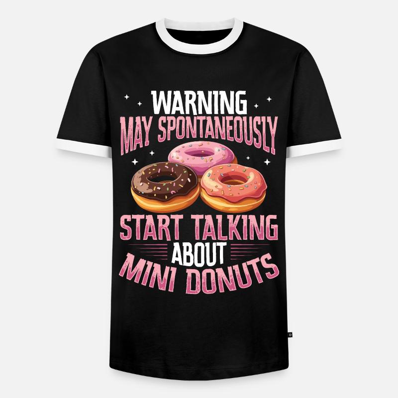 Donuts Donut - Men's Ringer Shirt - black/white
