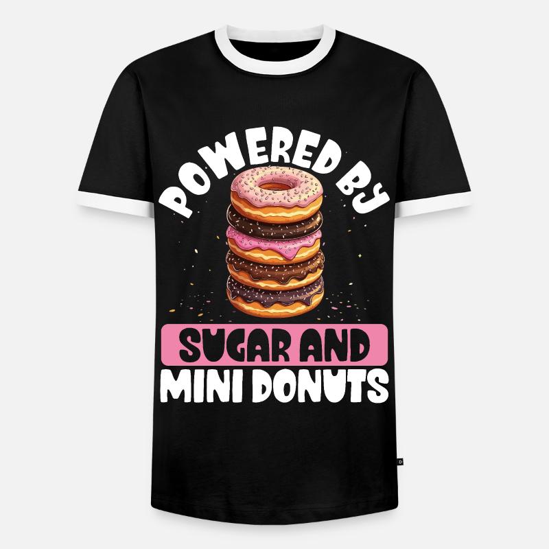 Donuts Donut - Men's Ringer Shirt - black/white
