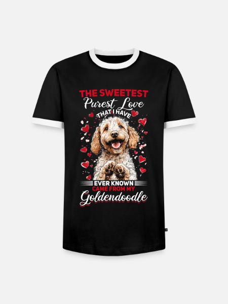 Goldendoodle Dog Owner - Männer Kontrast-T-Shirt - Schwarz/Weiß