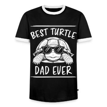 Schildkröte Spruch Lustiges Schildkröten Geschenk - Männer Kontrast-T-Shirt - Schwarz/Weiß - Vorne - AI Model Female 172 light (172cm) & AI Model Male 178 light (178cm)