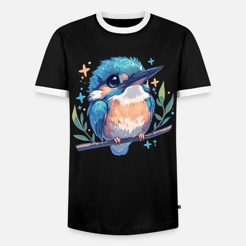 Eisvögel Eisvogel - Männer Kontrast-T-Shirt - Schwarz/Weiß