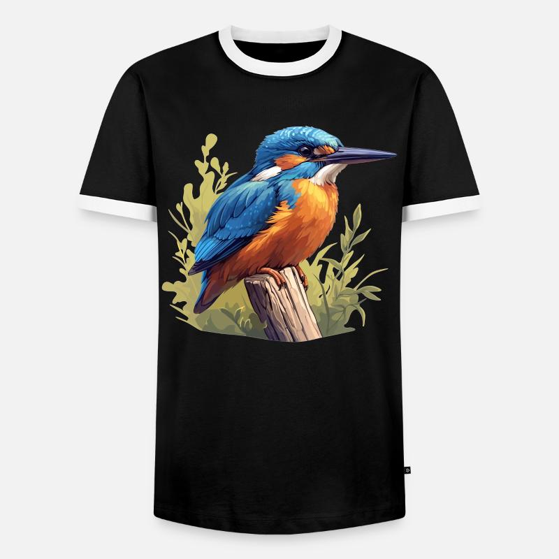 Eisvögel Eisvogel - Männer Kontrast-T-Shirt - Schwarz/Weiß