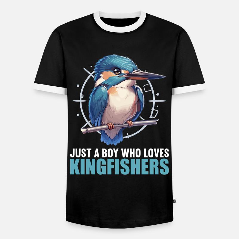 Eisvögel Eisvogel - Männer Kontrast-T-Shirt - Schwarz/Weiß