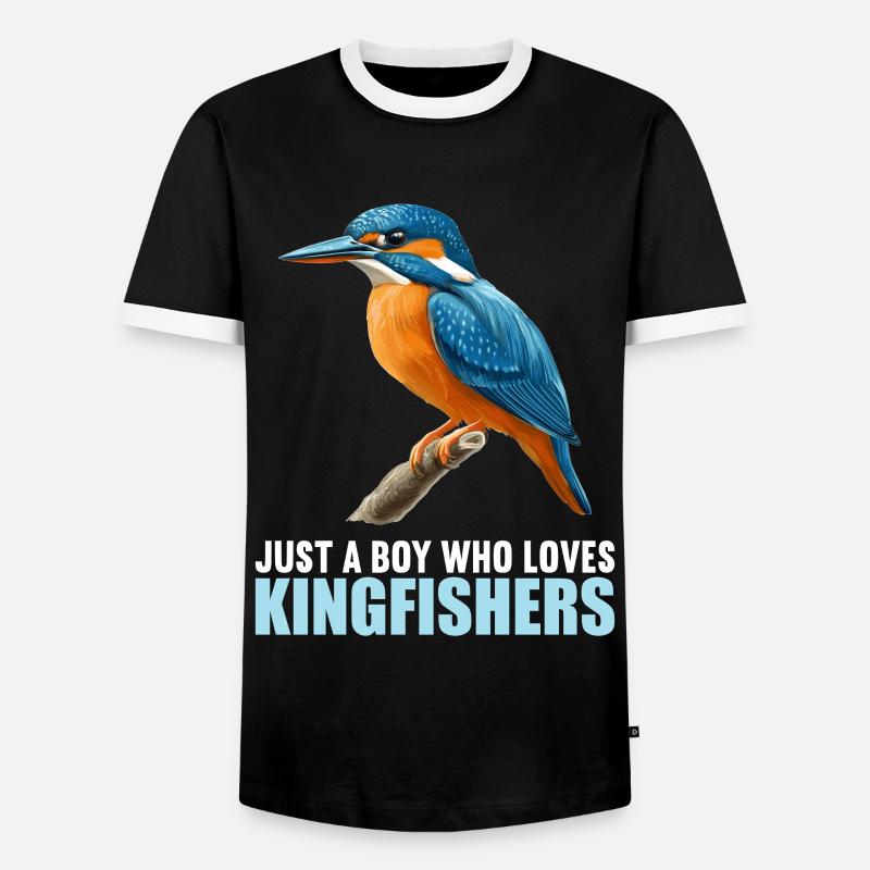 Eisvögel Eisvogel - Männer Kontrast-T-Shirt - Schwarz/Weiß
