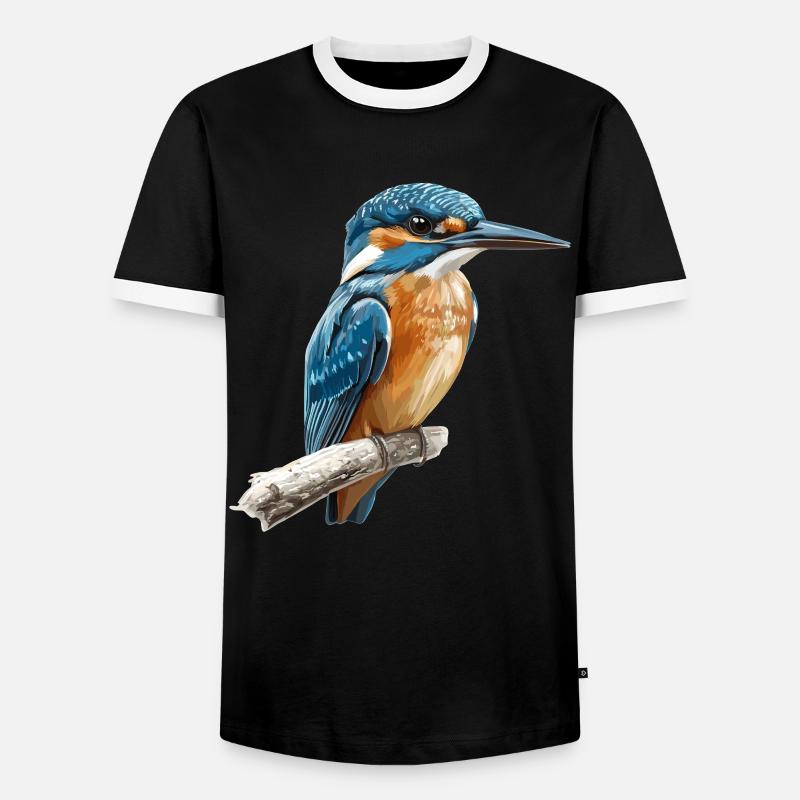 Eisvögel Eisvogel - Männer Kontrast-T-Shirt - Schwarz/Weiß
