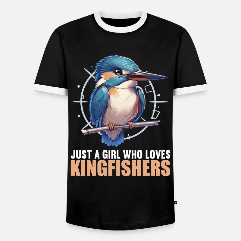 Eisvögel Eisvogel - Männer Kontrast-T-Shirt - Schwarz/Weiß