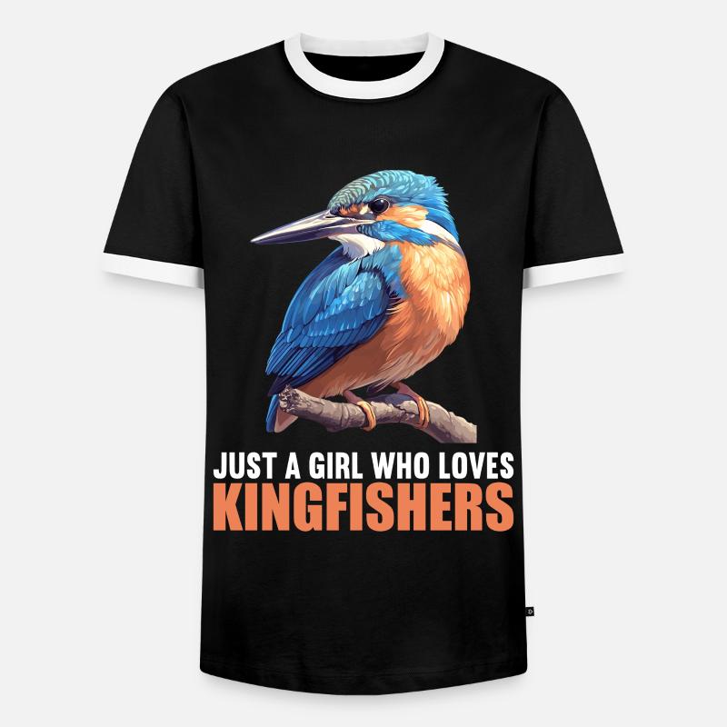 Eisvögel Eisvogel - Männer Kontrast-T-Shirt - Schwarz/Weiß