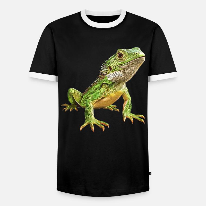 Lizards Lizard - Men's Ringer Shirt - black/white