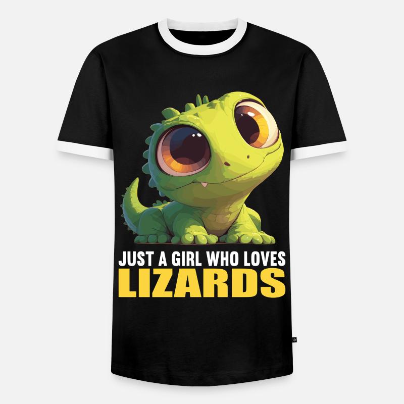 Lizards Lizard - Men's Ringer Shirt - black/white