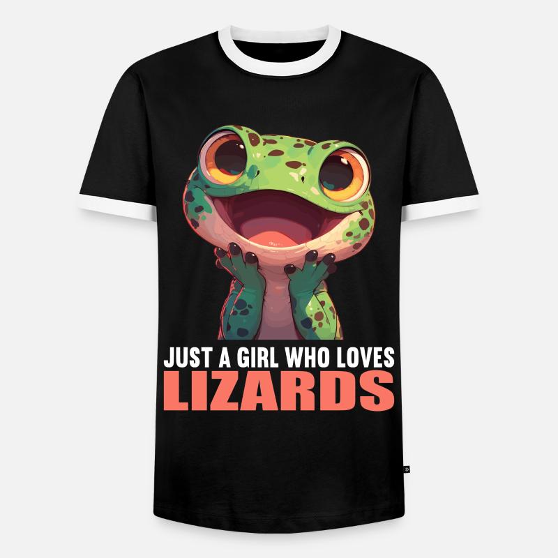 Lizards Lizard - Men's Ringer Shirt - black/white