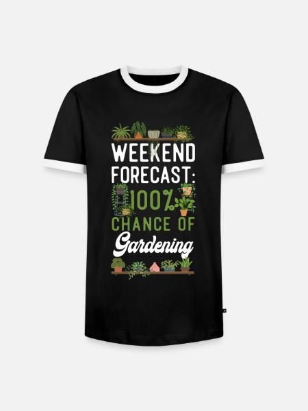 Plant Lover Gardening Weekend - Men's Ringer Shirt - black/white