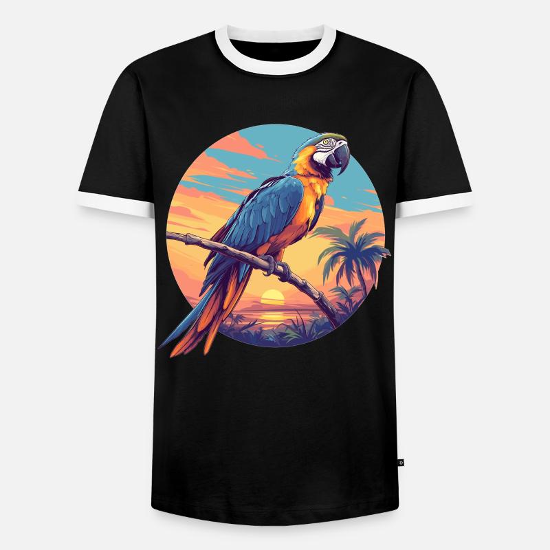 Aras Ara - Männer Kontrast-T-Shirt - Schwarz/Weiß