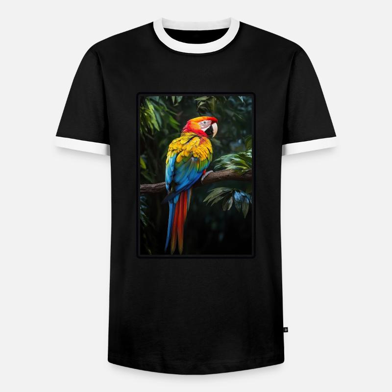 Aras Ara - Männer Kontrast-T-Shirt - Schwarz/Weiß