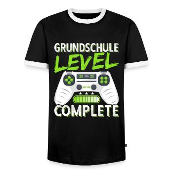 Grundschule Abschluss 2025 Grundschulabschluss - Männer Kontrast-T-Shirt - Schwarz/Weiß - Vorne - AI Model Female 172 light (172cm) & AI Model Male 178 light (178cm)