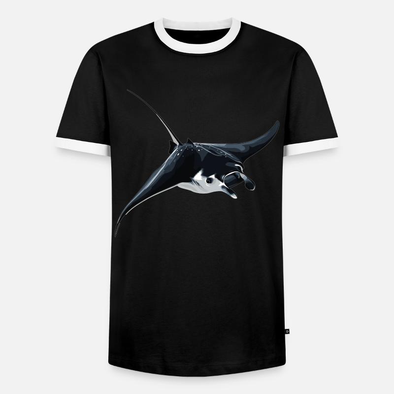 Manta Rays Manta Rays - Men's Ringer Shirt - black/white